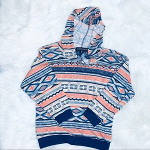 almost famous tribal print hoodie